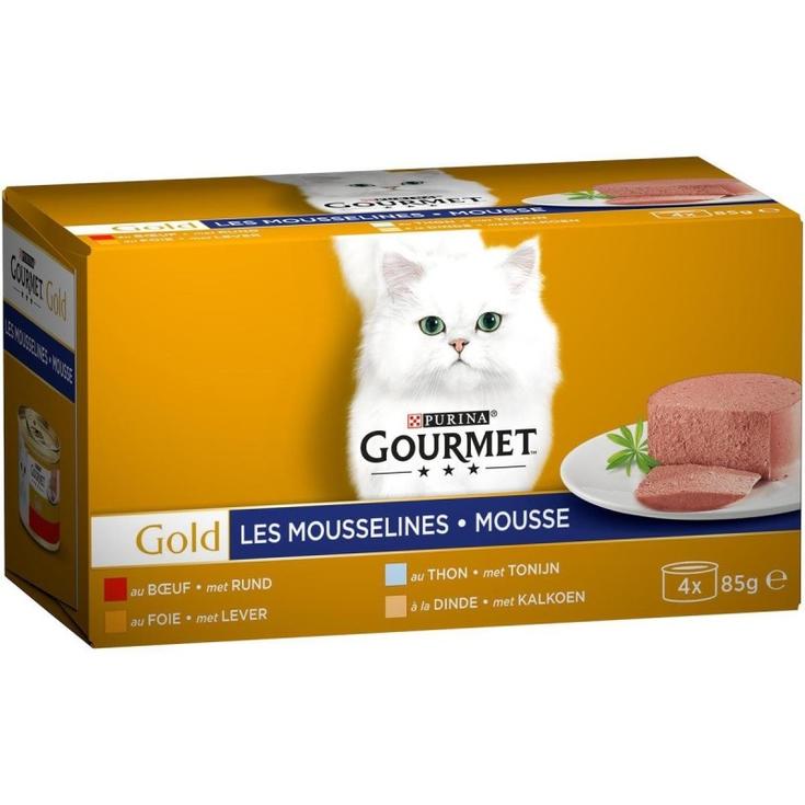 PURINA GOURMET GOLD Mousse MultiVariedad 4X85G