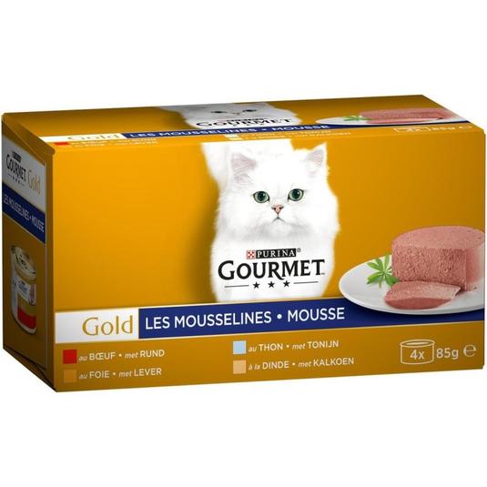 PURINA GOURMET GOLD Mousse MultiVariedad 4X85G