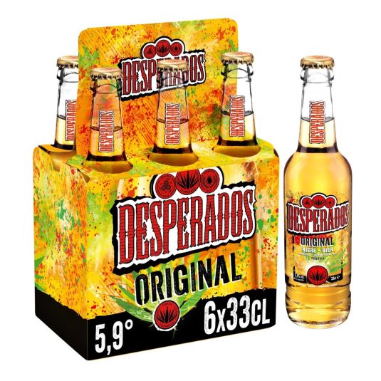 Cerveza con tequila Desperados - 6x33cl