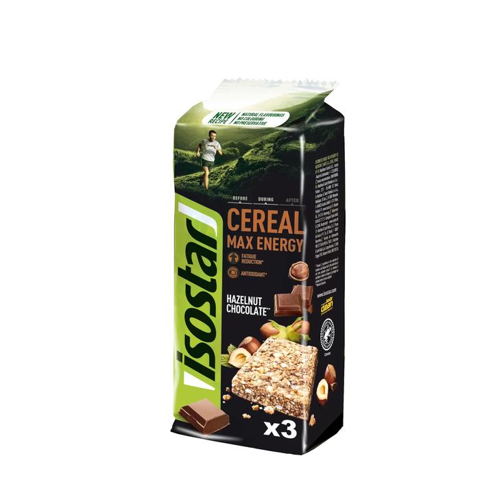 ISOSTAR Cereal Max Energy avellana y Chocolate 3x55g