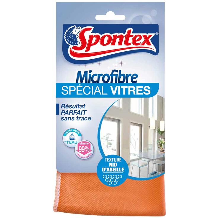 Spontex - 1 Paño de Microfibra Especial para Ventanas