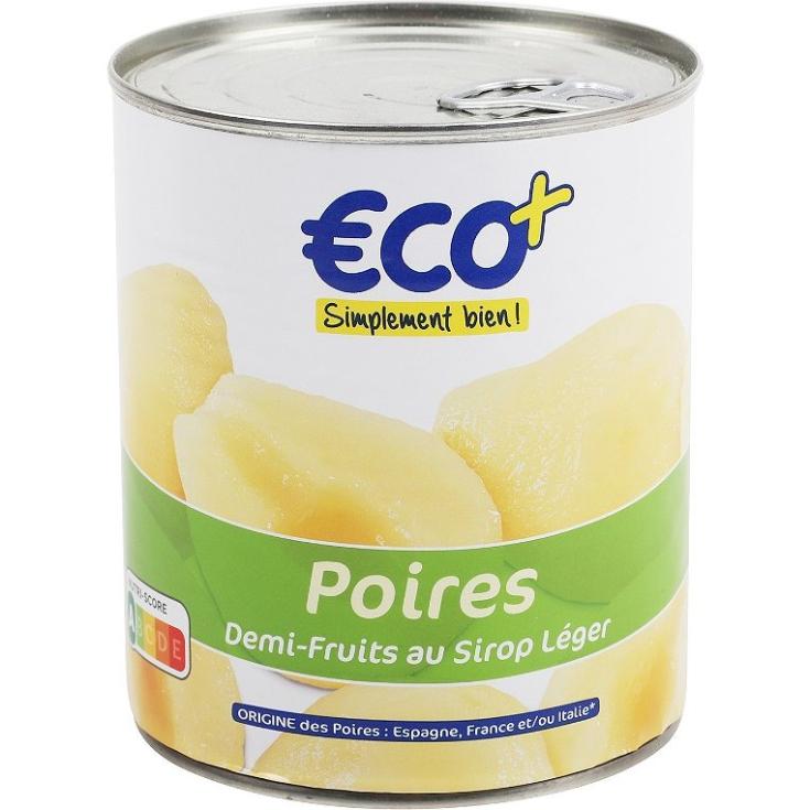 Mitades Pera En Almíbar €CO+ - 455g