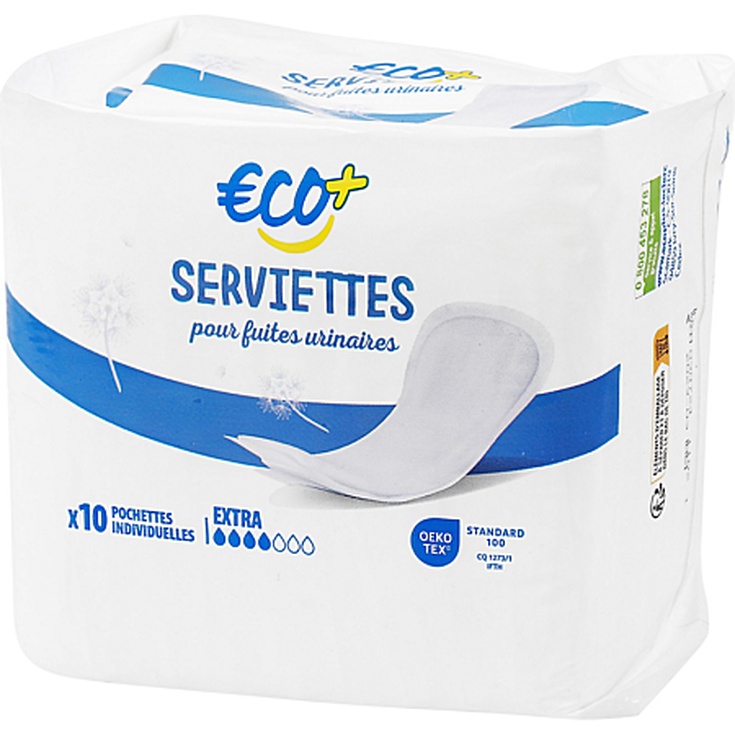 Protectores diarios x 10 - Eco+ 