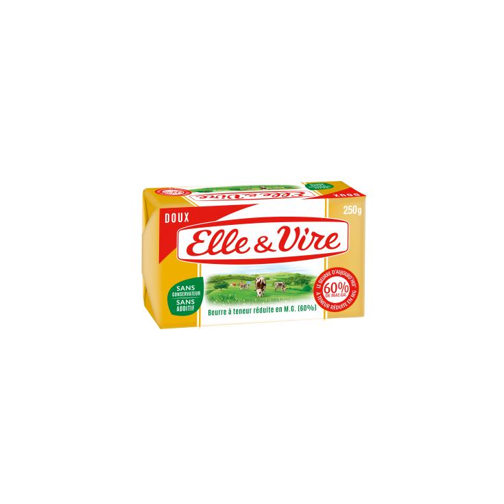 ELLE & VIRE Mantequilla ligeria suave 60% 250g