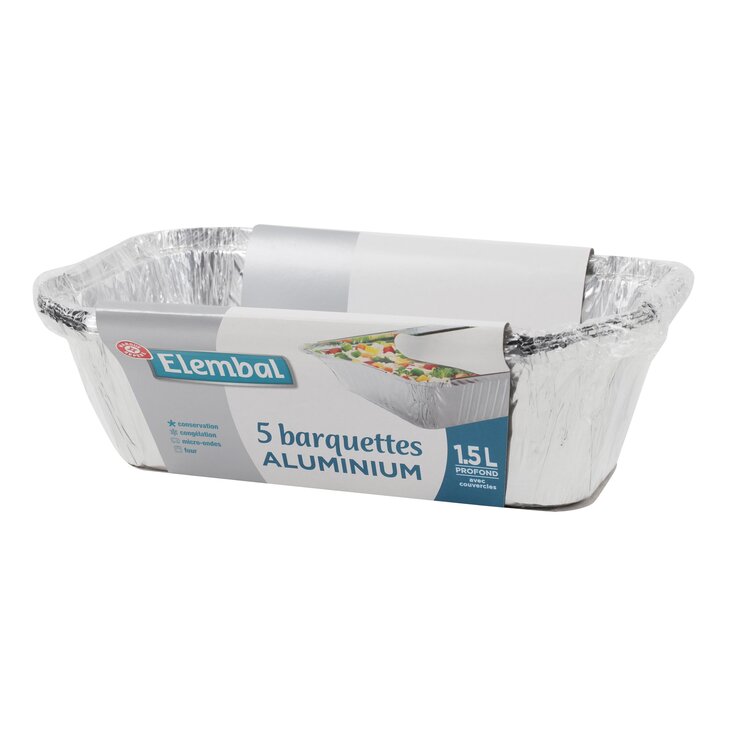 Bandejas de Aluminio Elembal - 10x1,5l