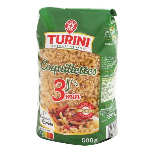 Pasta Coquillette Cocción Rápida Turini - 500g