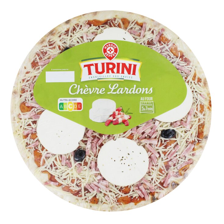 Pizza fresca queso cabra/bacon Turini - 450g