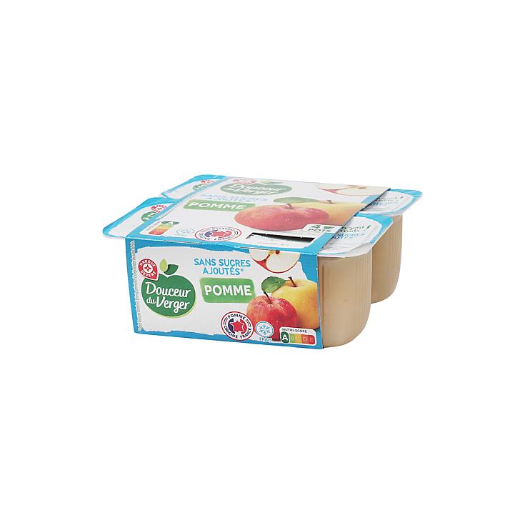 DOUCEUR DU VERGER Postre de manzana sin azucares 4X97G