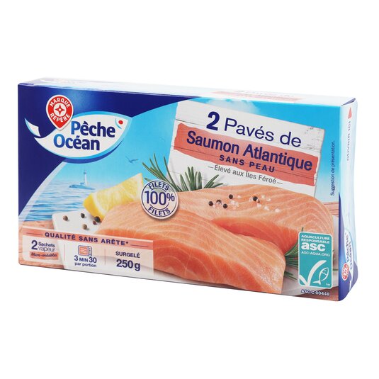 Filetes de Salmón Atlant S/Piel Pêche Océan - 250g