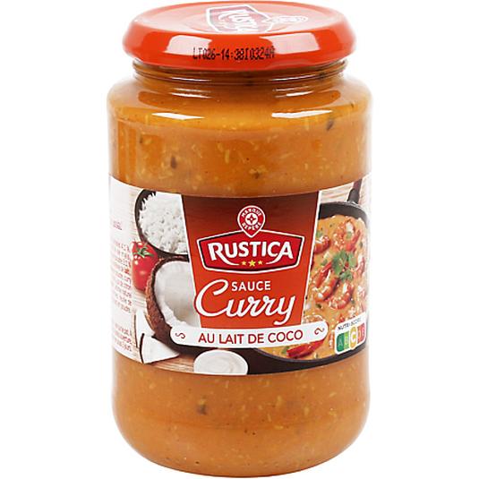 Salsa de curry de verduras y leche de coco - 400 g - RUSTICA