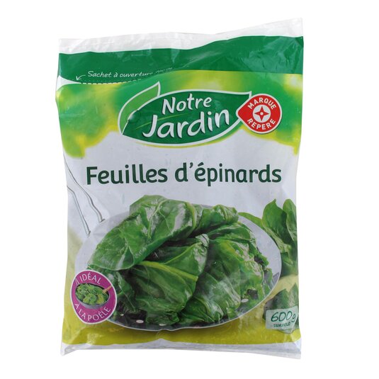 Espinacas En Hojas Notre Jardin - 600g