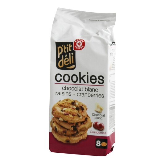 Cookies Choco Blanco Arándanos P'Tit Deli - 200g