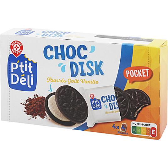 Galletas de cacao con sabor a vainilla - 176gr. - P'TIT DELI