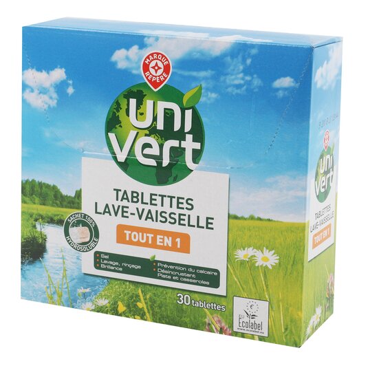 Pastilles Rentavaixelles Uni Vert - 480g