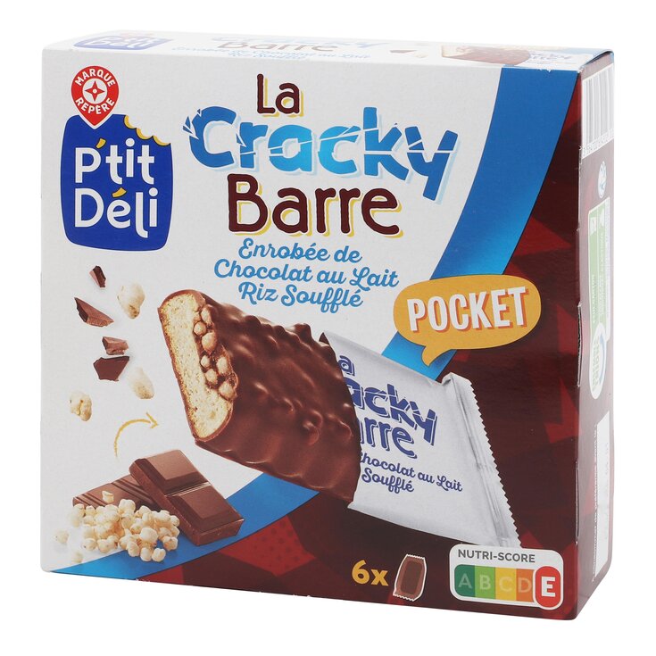 Barrita Choco Leche Arroz Infl P'Tit Deli - 162g