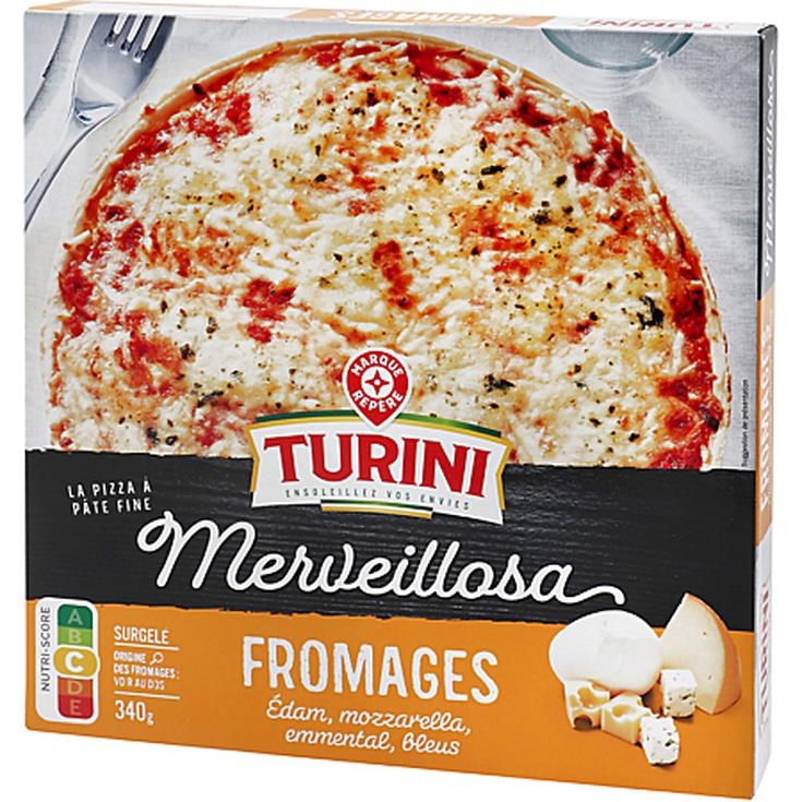 Pizza Merveillosa 4 quesos x 340gr. - TURINI