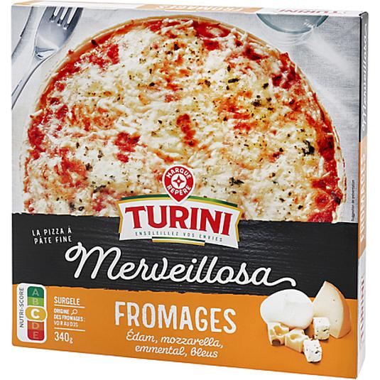 Pizza Merveillosa 4 formatges x 340gr. - TURINI