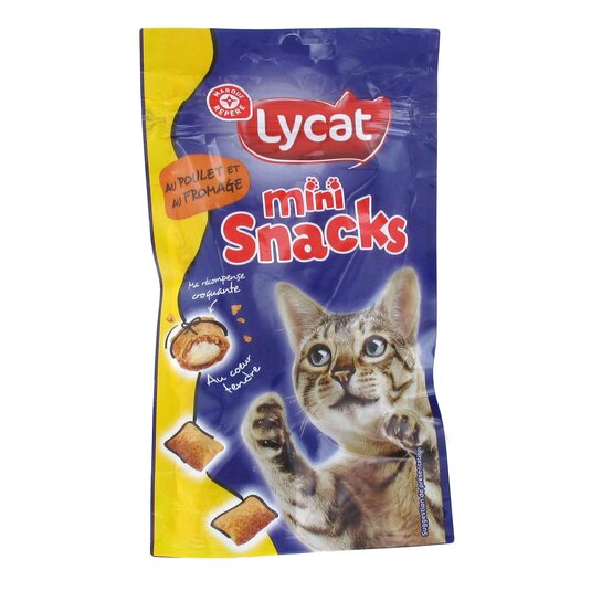 Mini Snacks de Pollo Y Queso Lycat - 60g