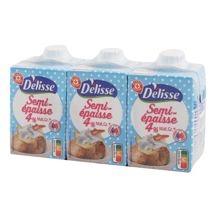 Producto Lácteo Semiespeso 4%Mg Délisse - 3x20cl