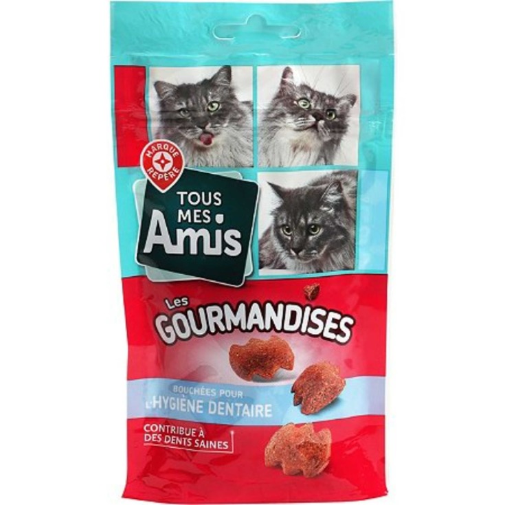 Mini snacks higiene dental gato Tous Mes Amis - 40g