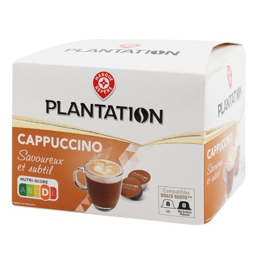 Café Cápsulas Cappuccino Dg 8 uds - Plantation - 166,4g