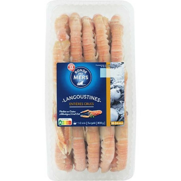 Langostinos crudos enteros - Ronde des Mers - 800g