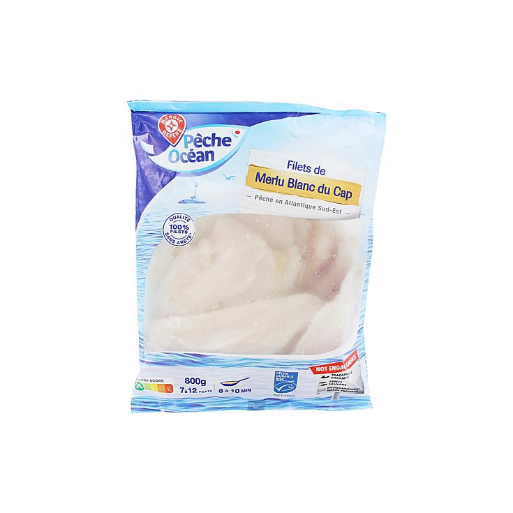 MARQUE REPÈRE PECHE Filetes de merluza blanca 800g