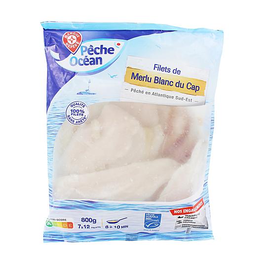 MARQUE REPÈRE PECHE Filetes de merluza blanca 800g