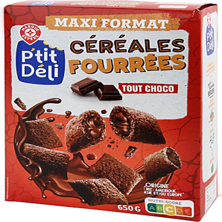 CEREALES RELLENOS TODO CHOCOLATE 650G P'TIT DELI