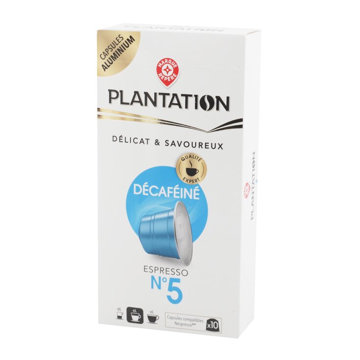 Café Cápsulas Descafeinado 10 uds - Plantation - 52g