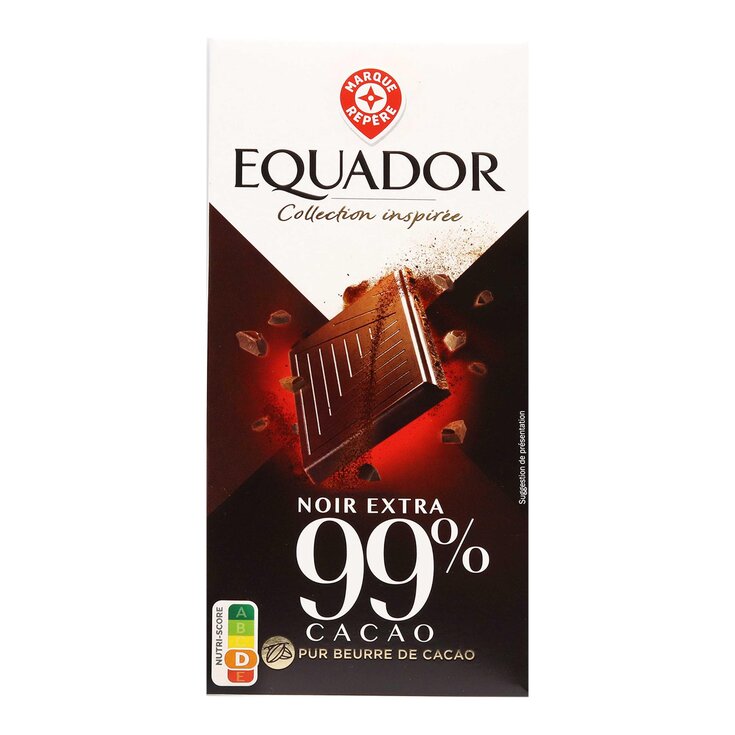 Chocolate negro 99% cacao Equador - 80g