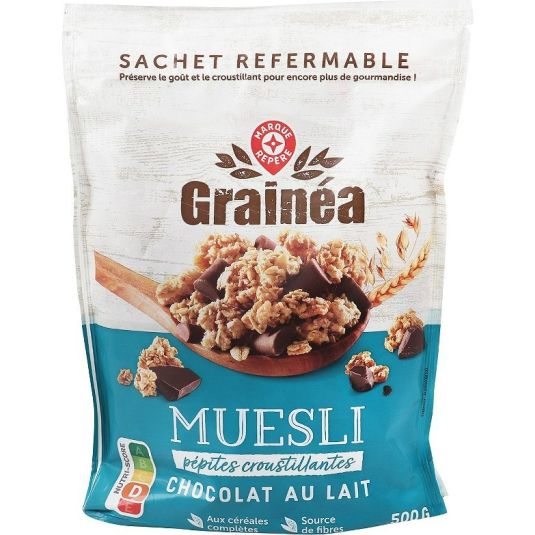 Muesli con chocolate con leche Grainéa - 500g