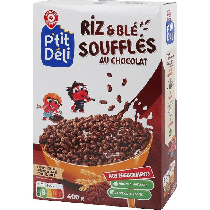 Arroz inflado con chocolate P'Tit Deli - 400g