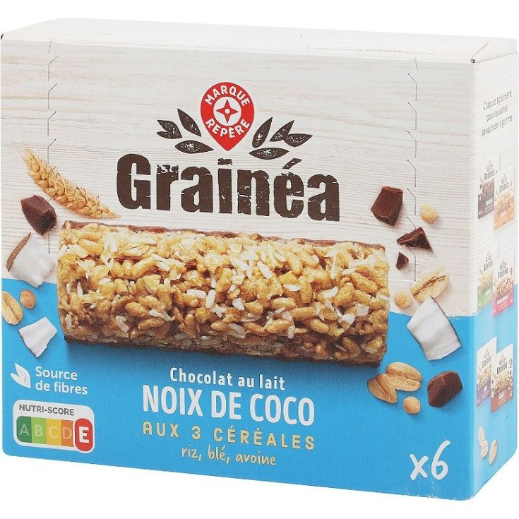 Barritas choco con leche y coco Marque Repère - 126g