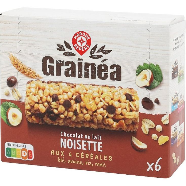 Barritas choco/leche y avellana Marque Repère - 126g