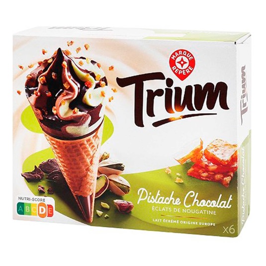 Cono de pistacho y chocolate 6 uds Trium - 456g