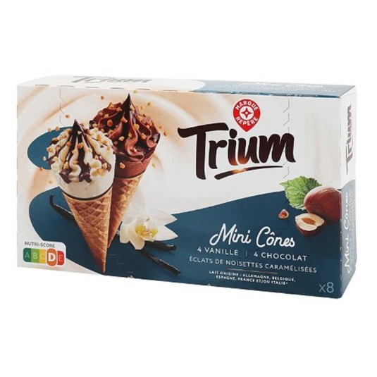 Mini conos vainilla y chocolate 4x4 Trium - 344g