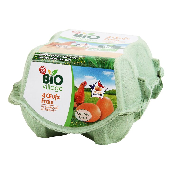 Huevos Producción Ecológica Bio Village - 4 uds