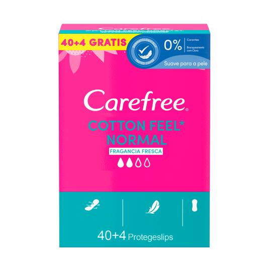 Protege Slip cotton feel normal - Carefree - 40+4 uds