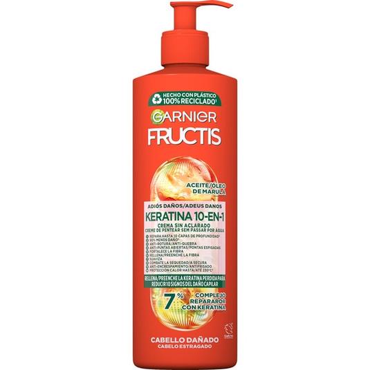 GARNIER FRUCTIS crema de peinar c/ Keratina 10 en 1 x 400ml.