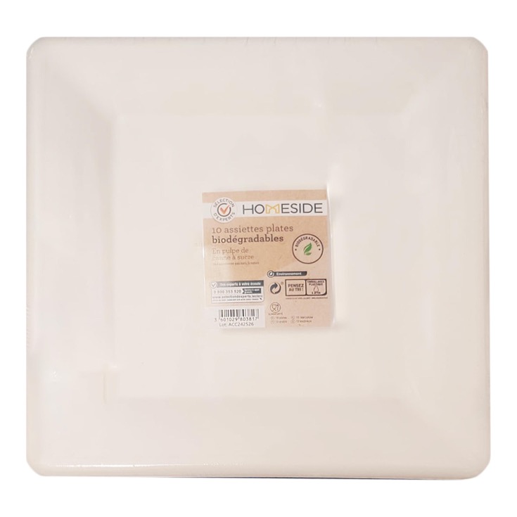 Platos Biodegradables 10 uds