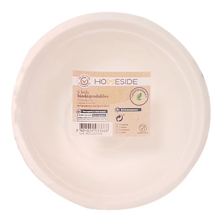 Bols Biodegradables 15cm 6 uds