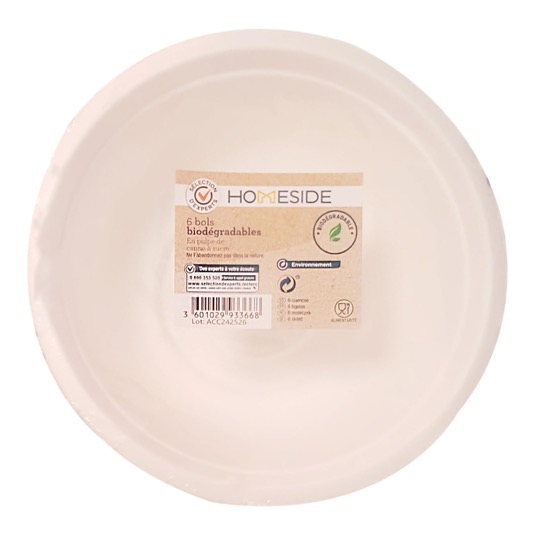 Bols Biodegradables 15cm 6 uds