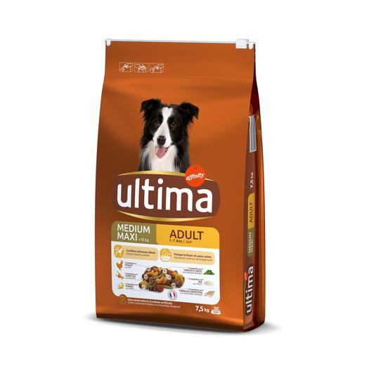 ULTIMA Croquetas para perros adultos +10KG de pollo 7,5KG