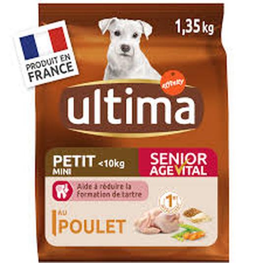 ULTIMA Croquetas para perros senior mini de pollo 1,35KG