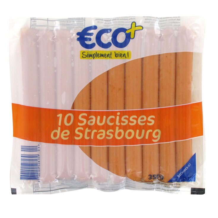 Salchichas Tipo Estrasburgo €CO+ - 350g