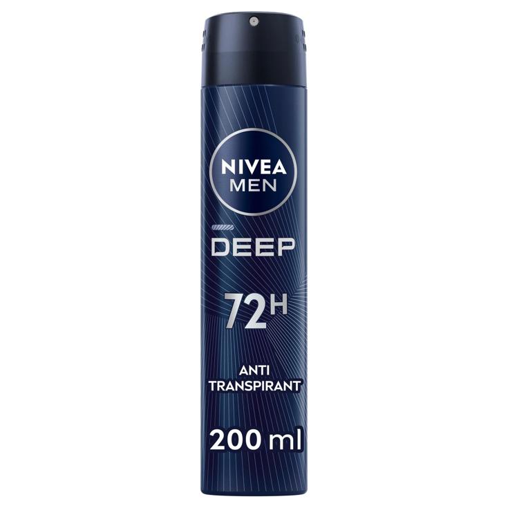 Desodorante en spray para hombre 48 horas con carbón 200ml