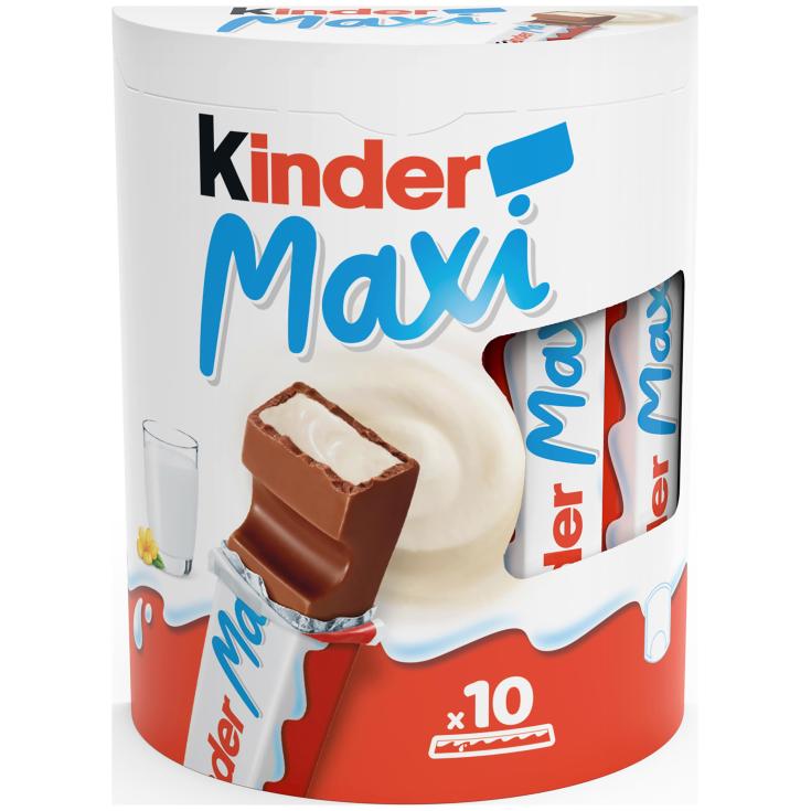 Maxi barritas de chocolate con leche - Kinder - 210g