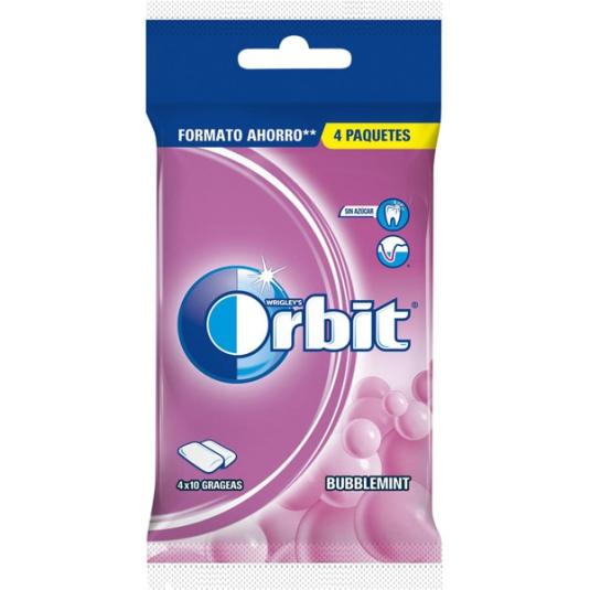 Chicles Bubblemint Sabor Fresa Orbit - 4x56g