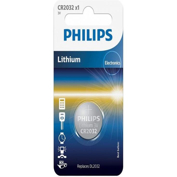 PILA BOTON PHILIPS CR2032 (BLISTER 1 UNIDAD)